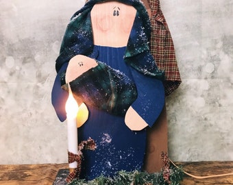 Nativity Porch Decor, Holy Family, Nativity Light