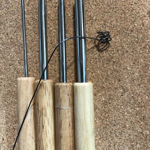 Wire curlers for wood crafting