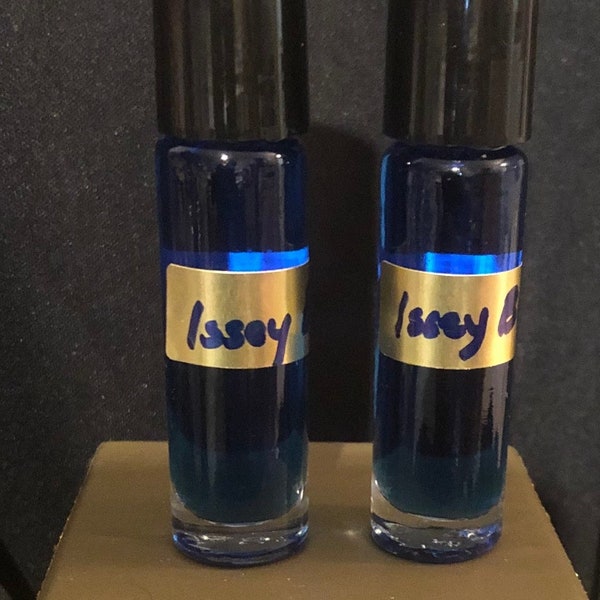 Natural Fragrance Perfume Body Oil Roll On Bottle Issey Miyake Leau Bleue for Men