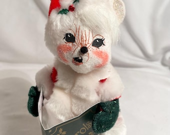 2007 Annalee Dolls Santa Claus Christmas Caroling Mouse Holiday Decor 7”