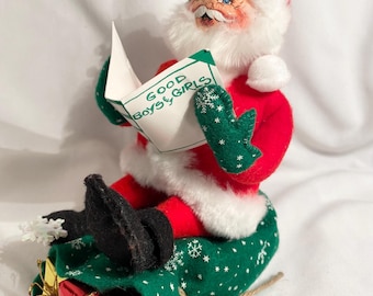 2007 Santa Checking His List Annalee Dolls Good Boys & Girls Christmas Presents Gifts Holiday Collectible Decor