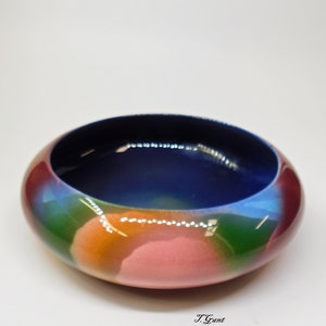 Vintage Judith Stiles Art Pottery Low Bowl