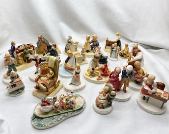 Lot Of 23 Sebastian Miniature Figurines 4 Hand  Signed & Ltd. Ed. ones from 1946-83 Wow!