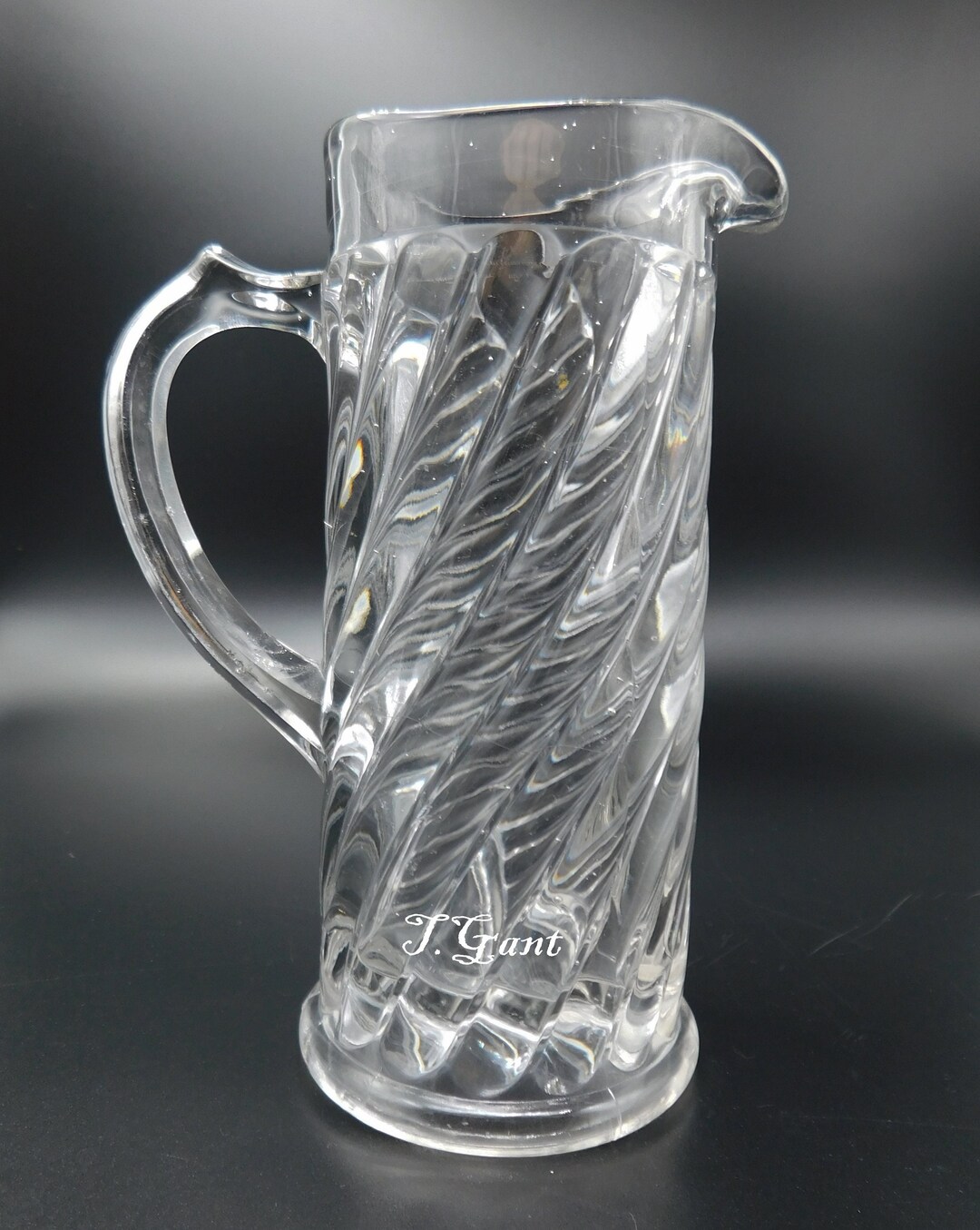 EAPG Specialty Glass Co. No. 2 Swirl Packers Ware Pitcher Circa 188898