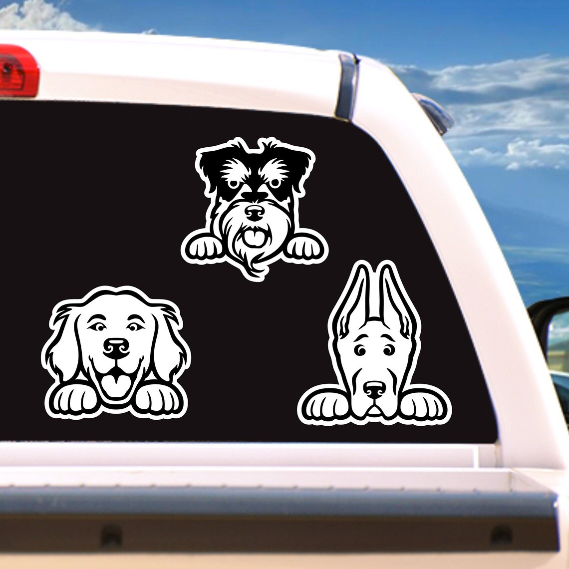 Dog Vinyl Decal/sticker Window Decal Laptop Sticker Dog Etsy