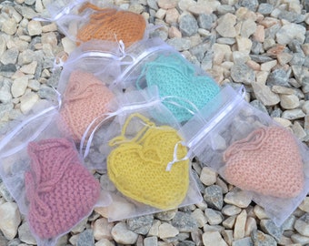 Crocheted Hanging hearts, Hanging heart decoration ornament, Gift for home, Ladie's gift, Birthday gift for her