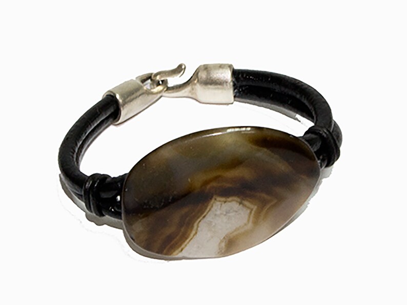 Agate Bracelet Big pendant Big Stone bracelet Women Bracelet Summer ElegantAvant garde Bracelet