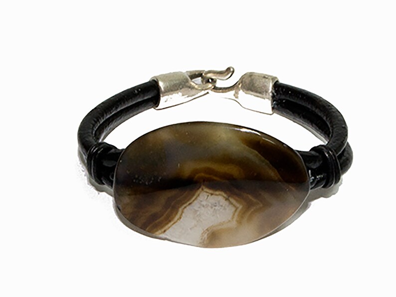 Agate Bracelet Big pendant Big Stone bracelet Women Bracelet Summer ElegantAvant garde Bracelet
