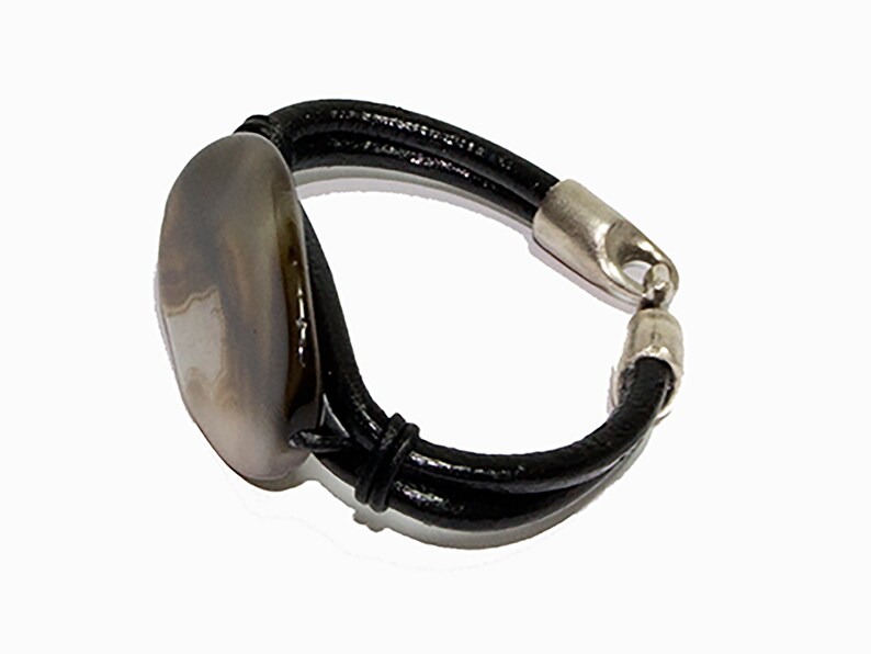 Agate Bracelet Big pendant Big Stone bracelet Women Bracelet Summer ElegantAvant garde Bracelet
