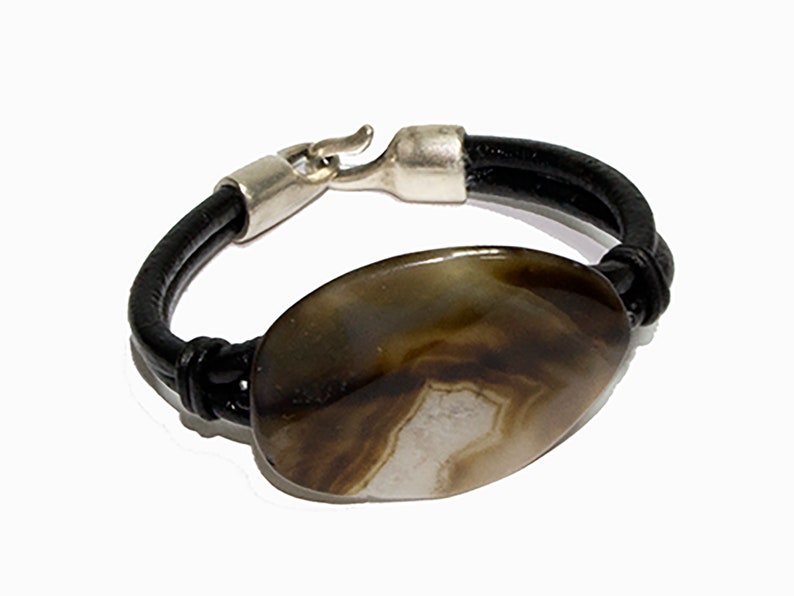 Agate Bracelet Big pendant Big Stone bracelet Women Bracelet Summer ElegantAvant garde Bracelet
