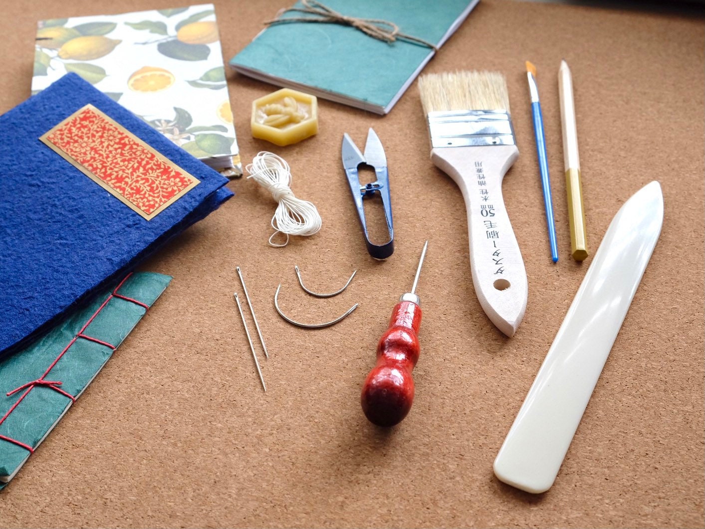 Petite Bookbinding Tool Set Coptic Binding Kit Zine Journal Etsy