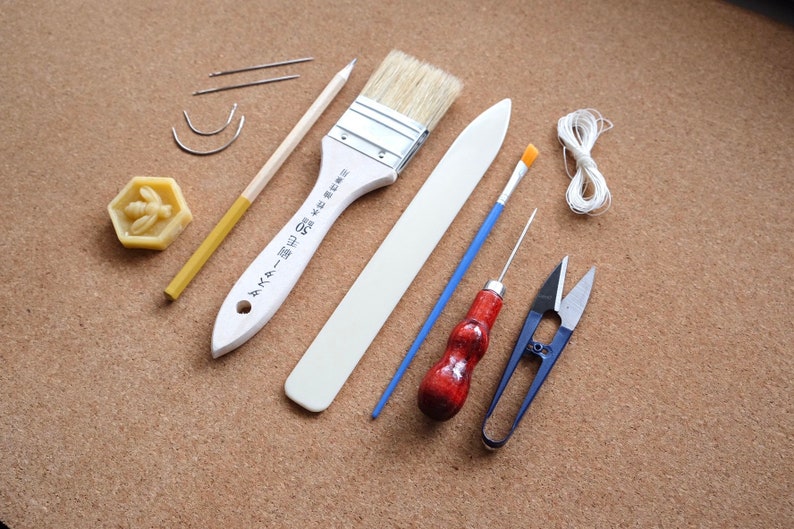 Petite Bookbinding Tool Set Coptic Binding Kit Zine Journal Etsy