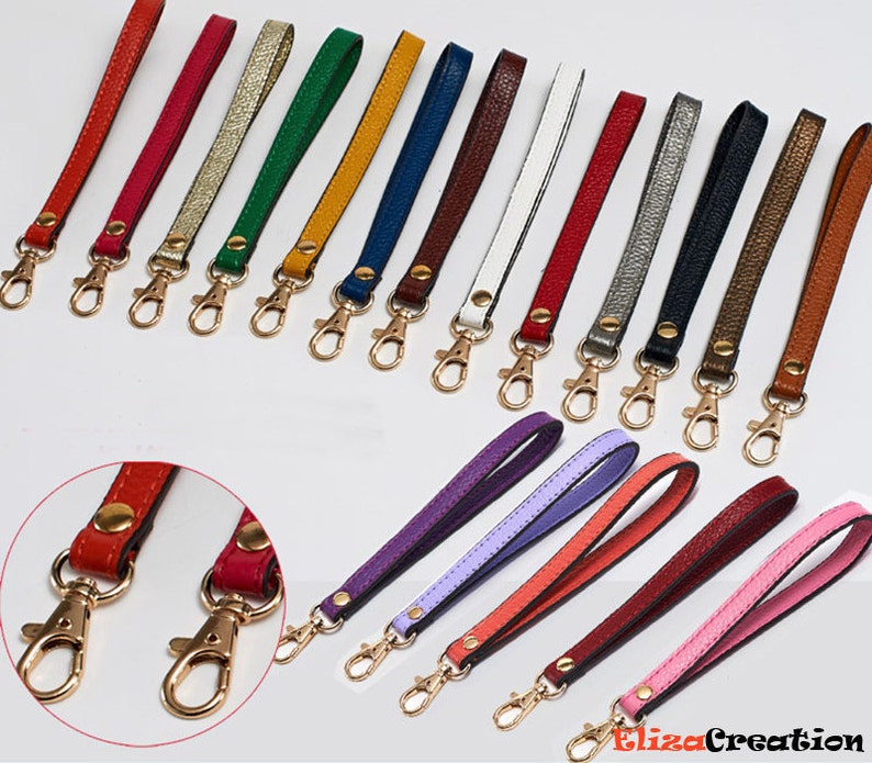 Genuine Real Leather Wrist Strap Purse Hand Bag Replacement Etsy