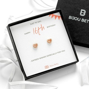16.Geburtstag Sterling Silber Ohrringe Geschenk