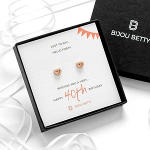 40. Geburtstag Ohrringe Sterling Silber Geschenk für sie