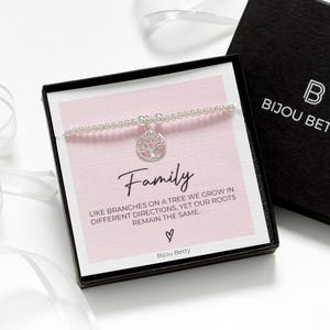 925 Silver Tree of Life Bracelet, Family Gift for Mum, Daughter or Nana