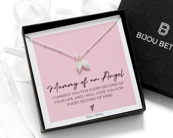 Sterling Silver Angel Wing Necklace Sympathy Gift