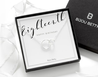 18. Geburtstag Sterling Silber Halskette oder Armband Geschenk