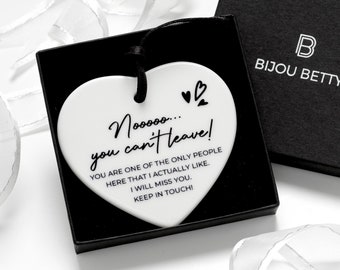 Ceramic Colleague Leaving Gift Keepsake Heart