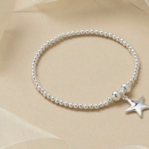 Sterling Silver Star Bracelet Gift for Her