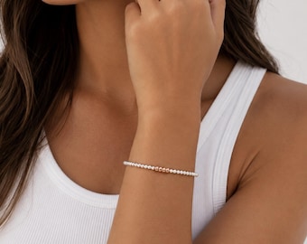 40th Birthday Bracelet Gift for Her, Four Decades Sterling Silver Bracelet