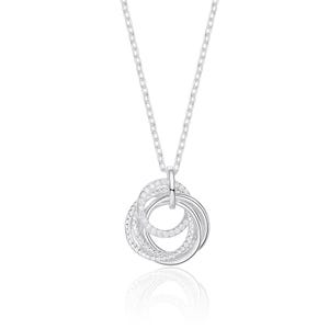 Sterling Silver 5 Ring Decades Necklace - 50th Birthday Gift