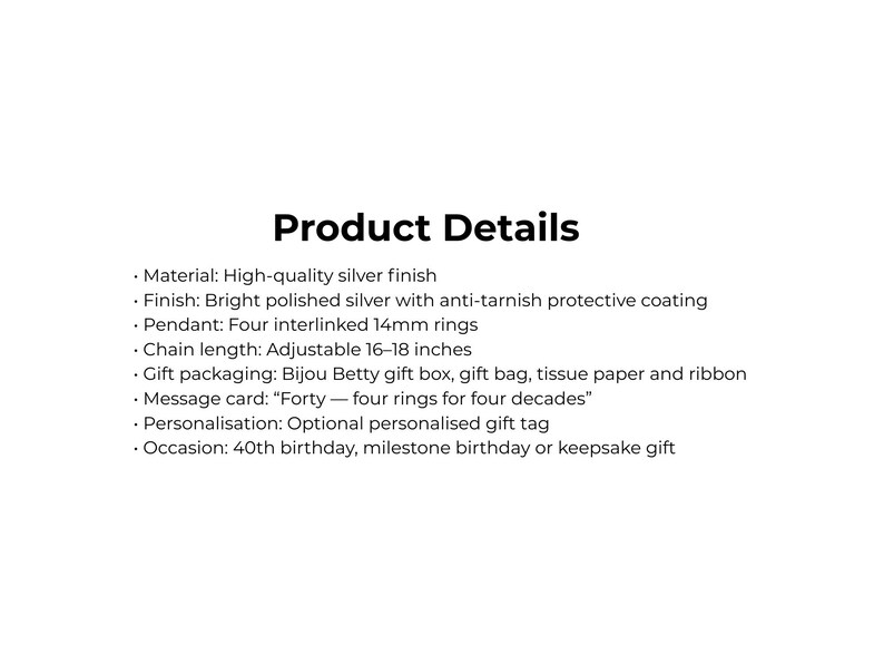 Product details