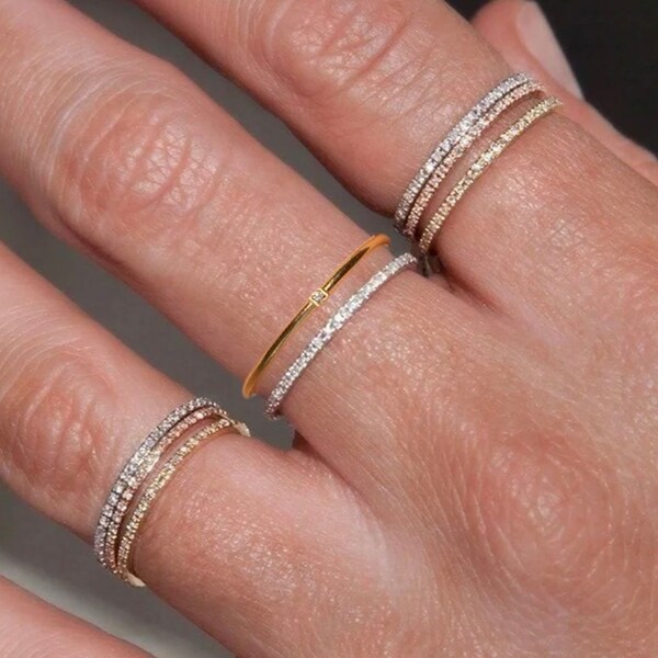 Thin Wedding Ring Etsy UK