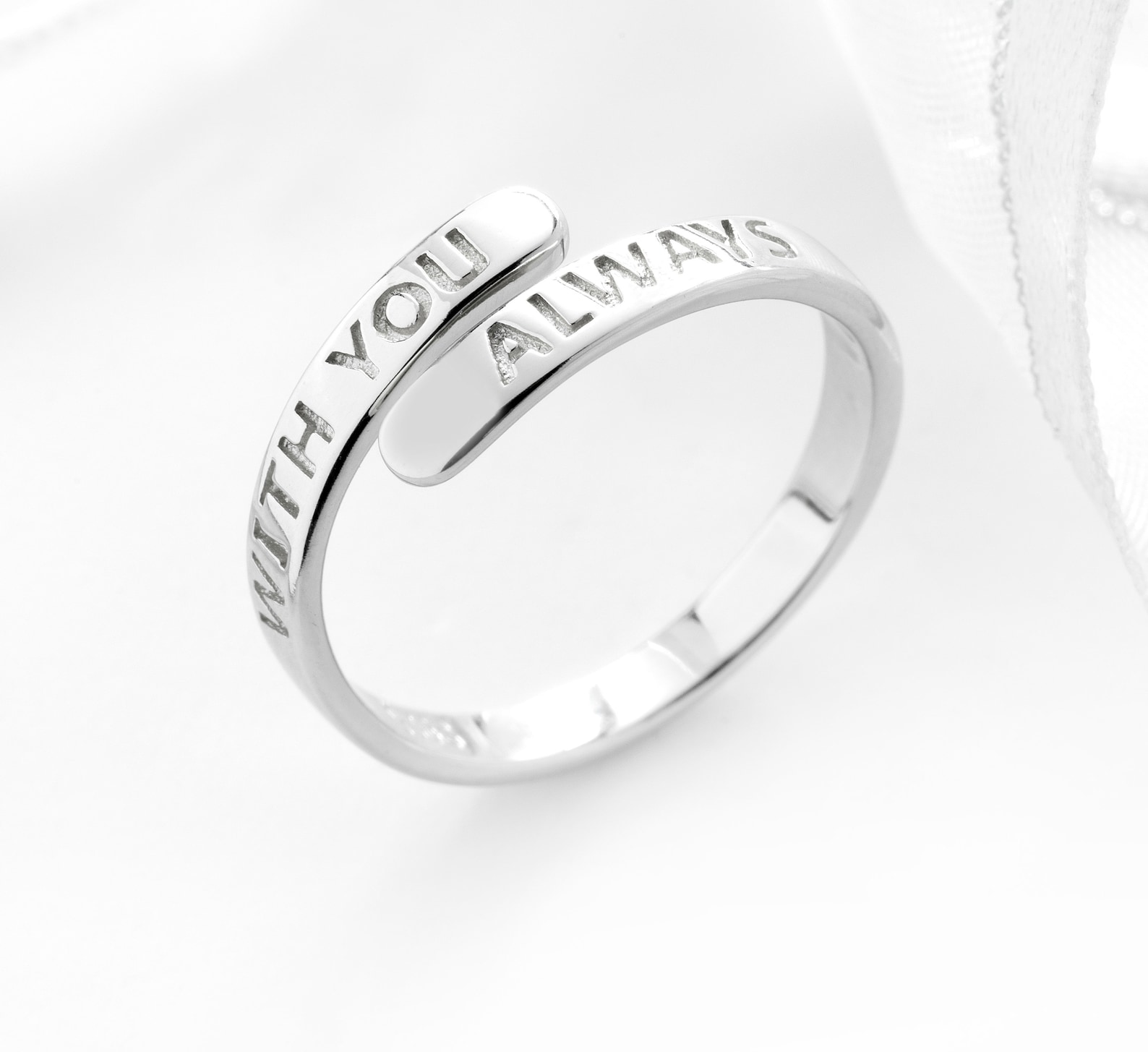 Sterling Silver Affirmation Ring I Am Strong Ring Adjustable Etsy