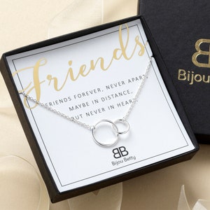 Jewellery Gift Best Friend Necklace Entwined Circles Necklace Dainty necklace Gift for Her Best Friend Gift Gift for Women