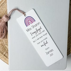 I May Forget Bookmark, Personalised Teachers Gifts, Custom Bookmarks For Teachers, Unique Educator Gifts