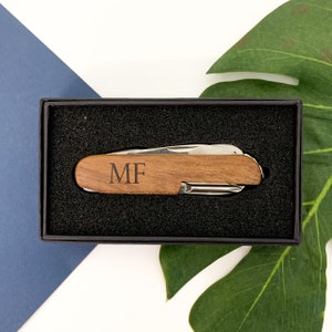 Personalised Pocket Multi Tool - Initial, Custom Gifts For Fathers Day, Unique Groomsmen Gift