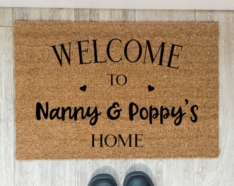 Printed Door Mat - Welcome, Personalised Front Door Mats, Unique Custom Door Mats, Personalised Gift Ideas