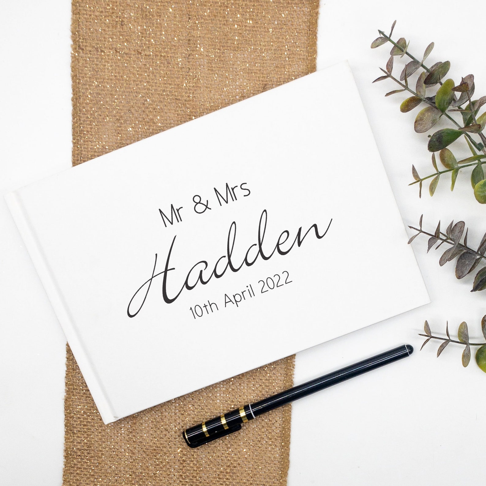 Wedding Guest Book Mr & Mrs Wedding Sign in Book Custom Etsy Australia