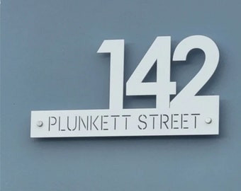 Large Number Address Sign, House Number sign, Letterbox sign, Personalised Acrylic Laser Cut House Numbers