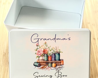 Personalised Sewing Tin | Mothers Day Gift