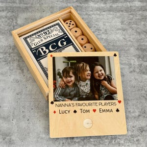 Personalised Games set| Mothers Day Phots Gift | Gift for Grandmother