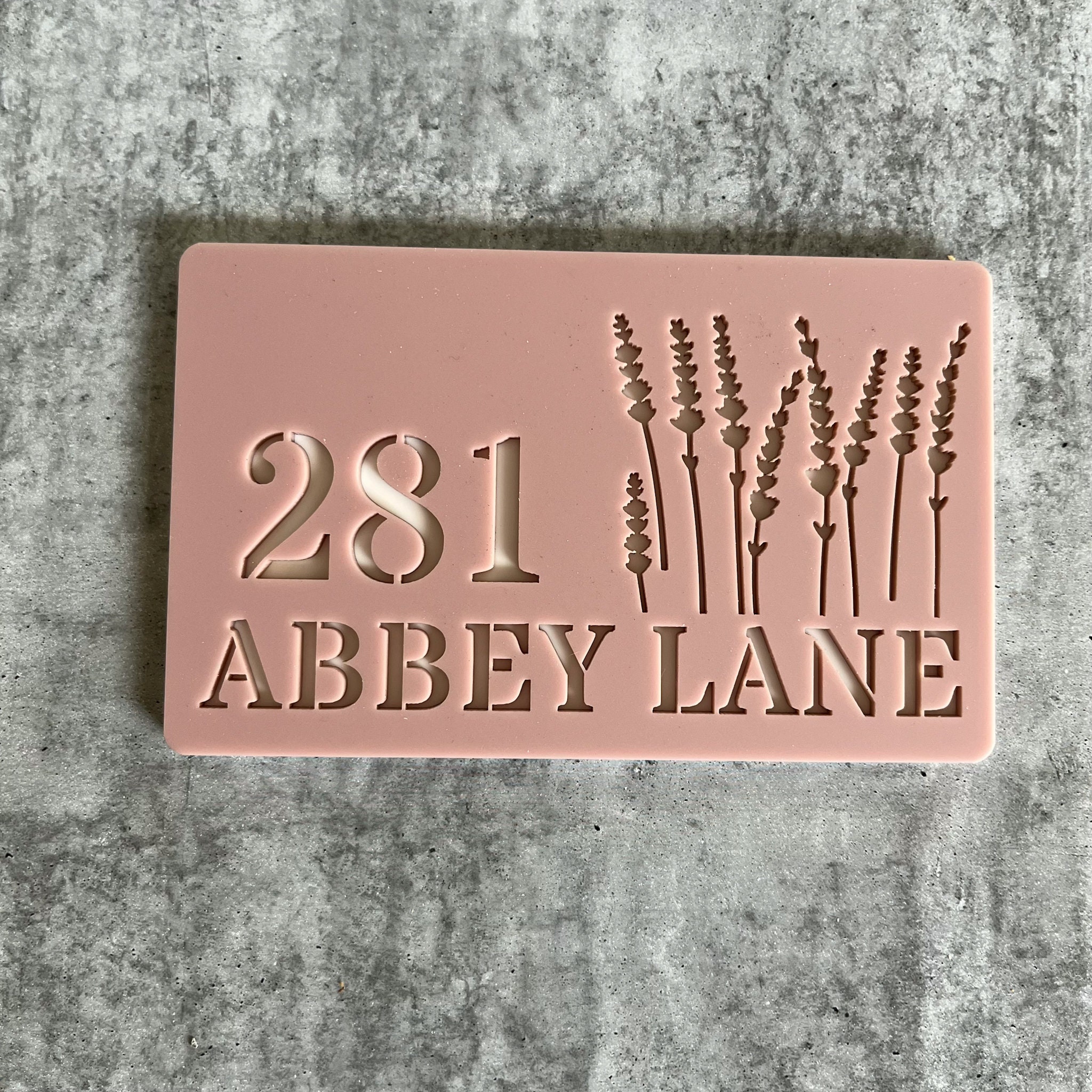 3D Floral Cutout Address Sign, House Number Sign, Letterbox Sign ...