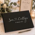 Wedding Guest Book,  Script Typography, Wedding sign in book, custom guest book, wedding instant photo booth book product logo
