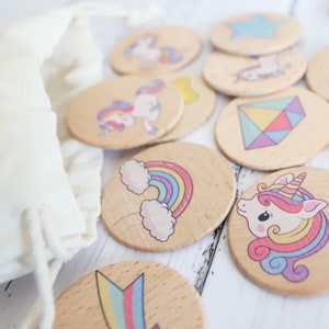 Unicorn Memory Game, Memory Game For Kids, Custom Wooden Memory Game For Children