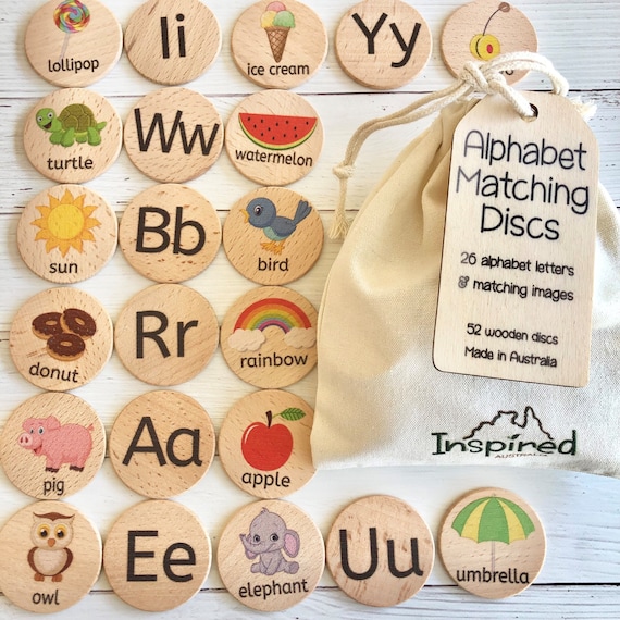 Alphabet Matching Discs Alphabet Matching Discs