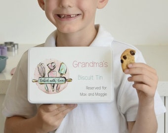 Personalised Cookie/Treat Tin Baked With Love | Mothers Day Gift