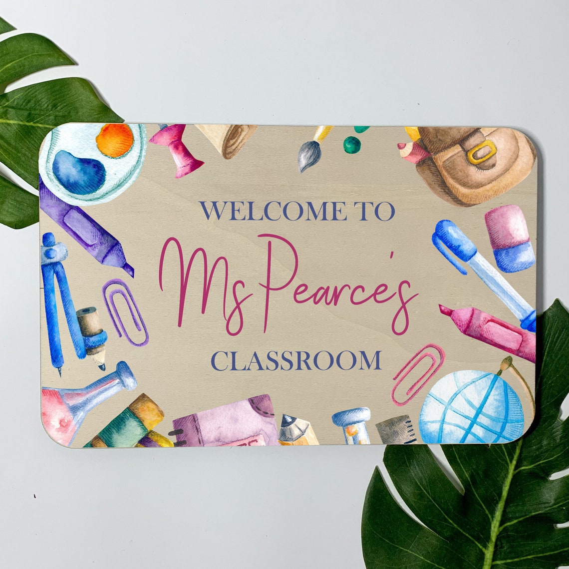 Personalised Classroom Sign Stationary Wall Sign Teachers - Etsy