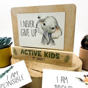Classroom Affirmation Set Safari, Personalised Teacher Gifts, Affirmation Cards