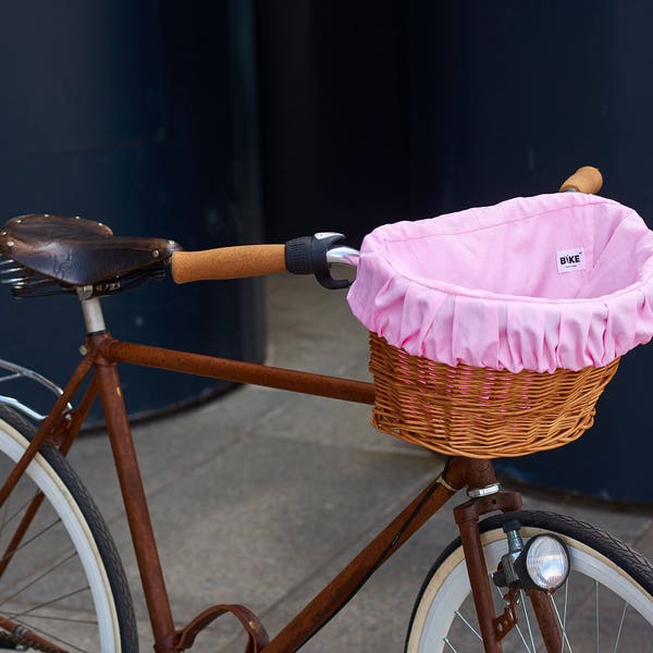 Sweet bike basket, basket with liner, bike basket, bicycle basket, basket for bike, front bike basket, wicker basket, natural wicker, basket