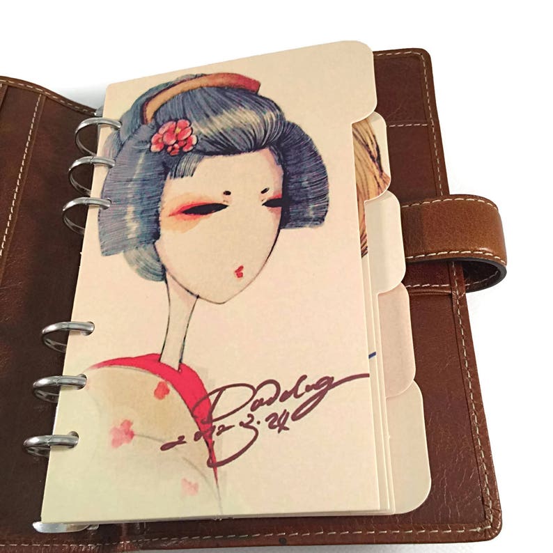 Japanese Design Dividers A6 PERSONAL SIZE Planner Dividers Etsy