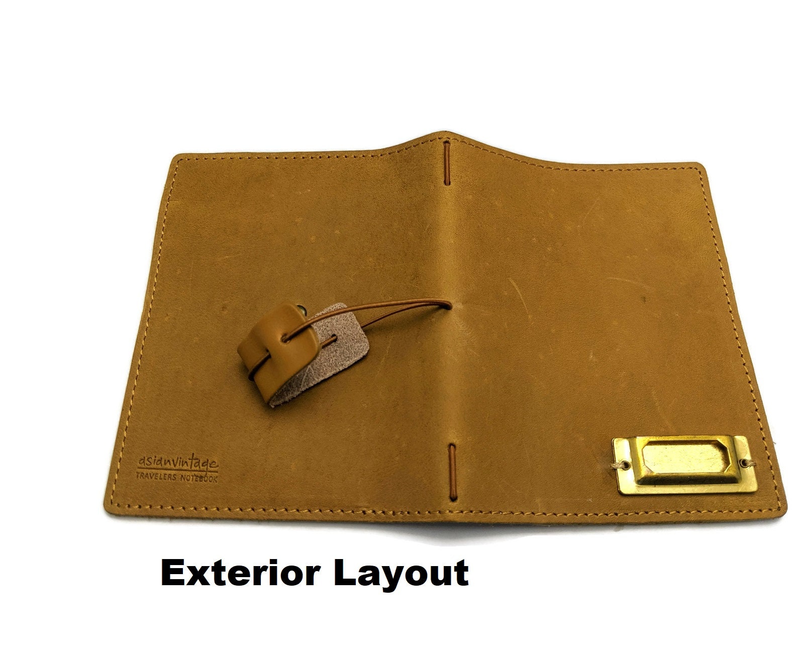 Passport Size Travelers Notebook With Pockets Unique Design - Etsy