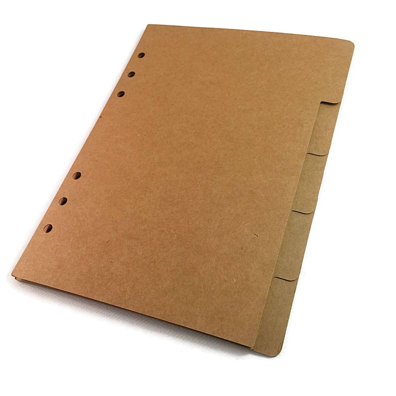 A5 Dividers With Tabs Cardstock Planner Dividers Dashboard Etsy