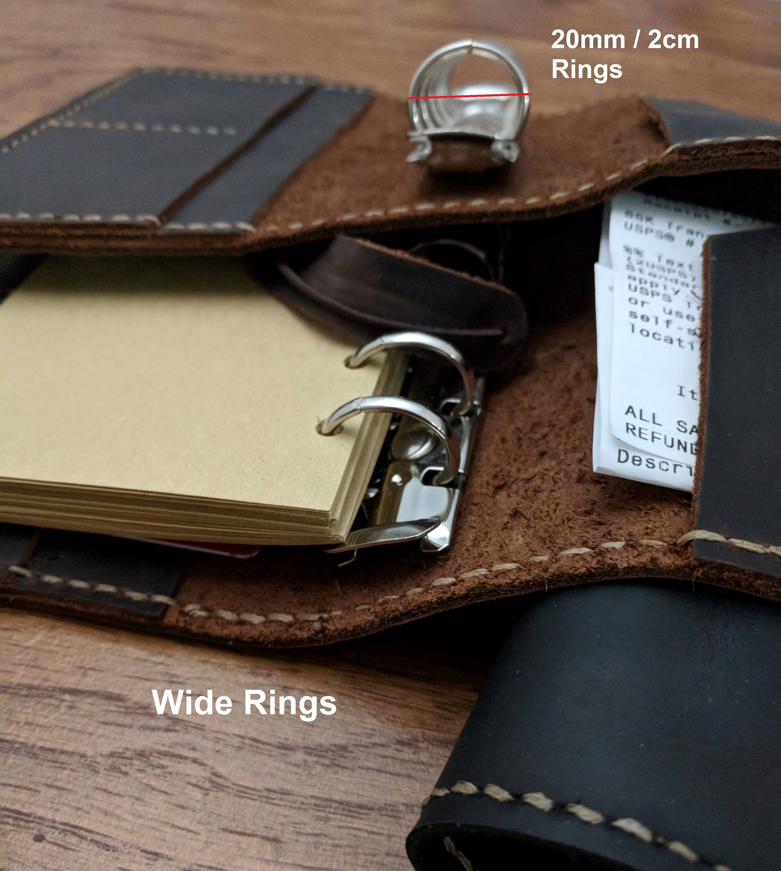 A7 Pocket Size 6 Ring Planner Organizer Genuine Leather Cover Etsy