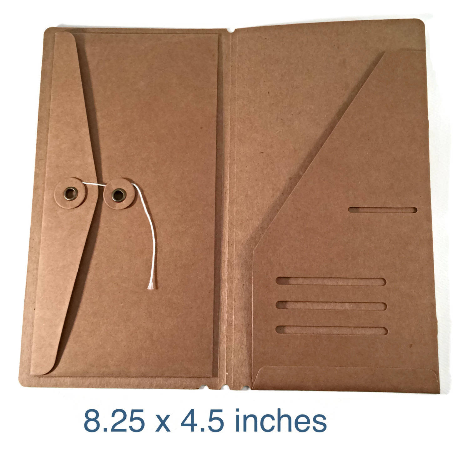 Kraft File Folder with Envelope Insert for Traveler's Etsy